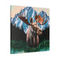 Moose in Baroque Splendor - Canvas