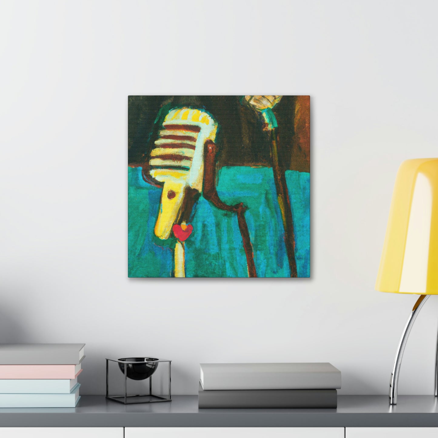 The Mic and Mood - Canvas