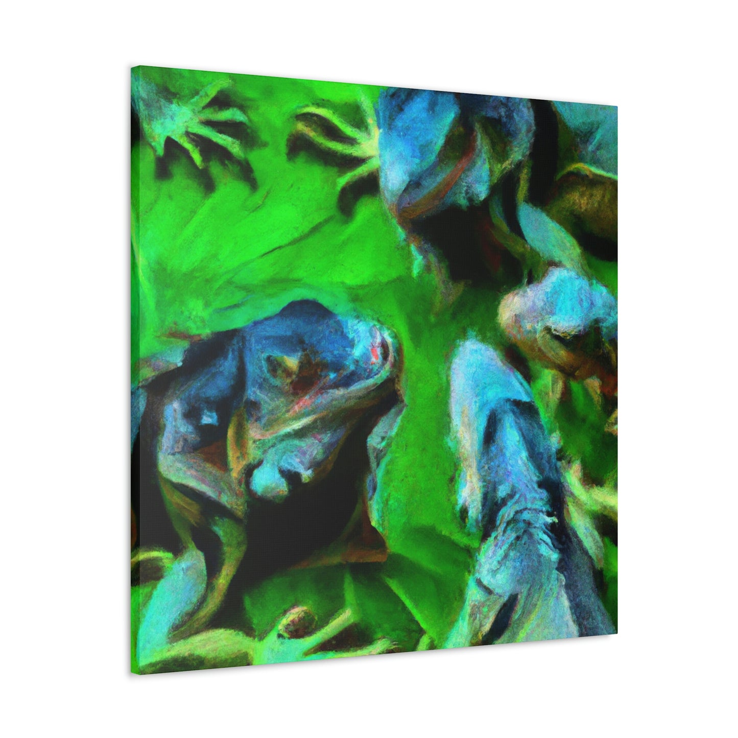 Iguanas in Impressionism - Canvas