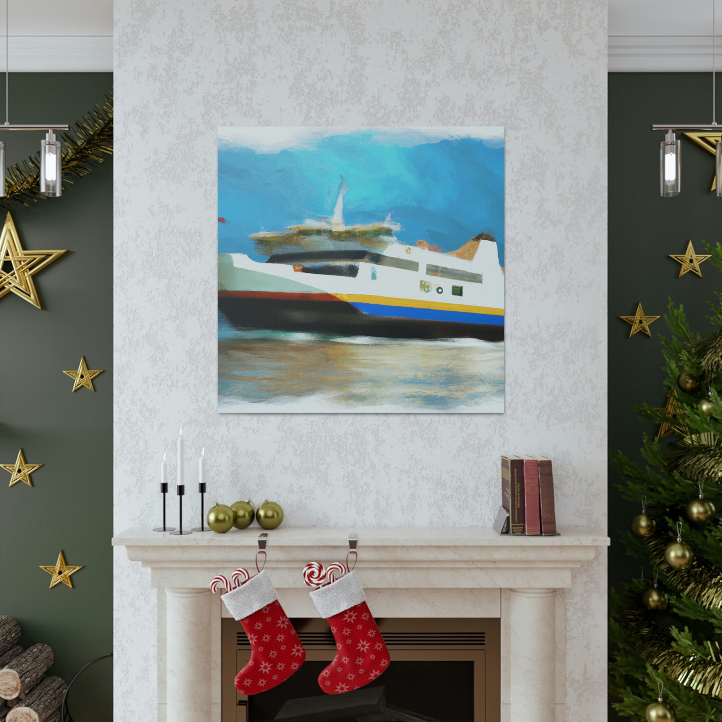 "Ferry on a Journey" - Canvas