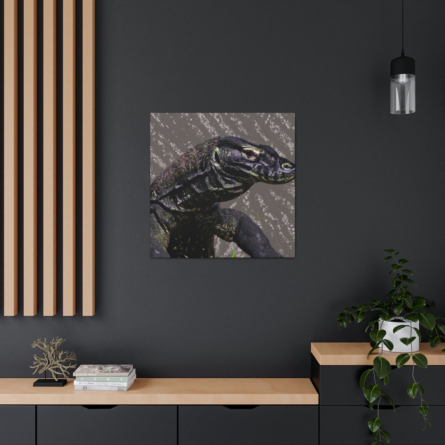 Komodo Dreaming Vividly - Canvas