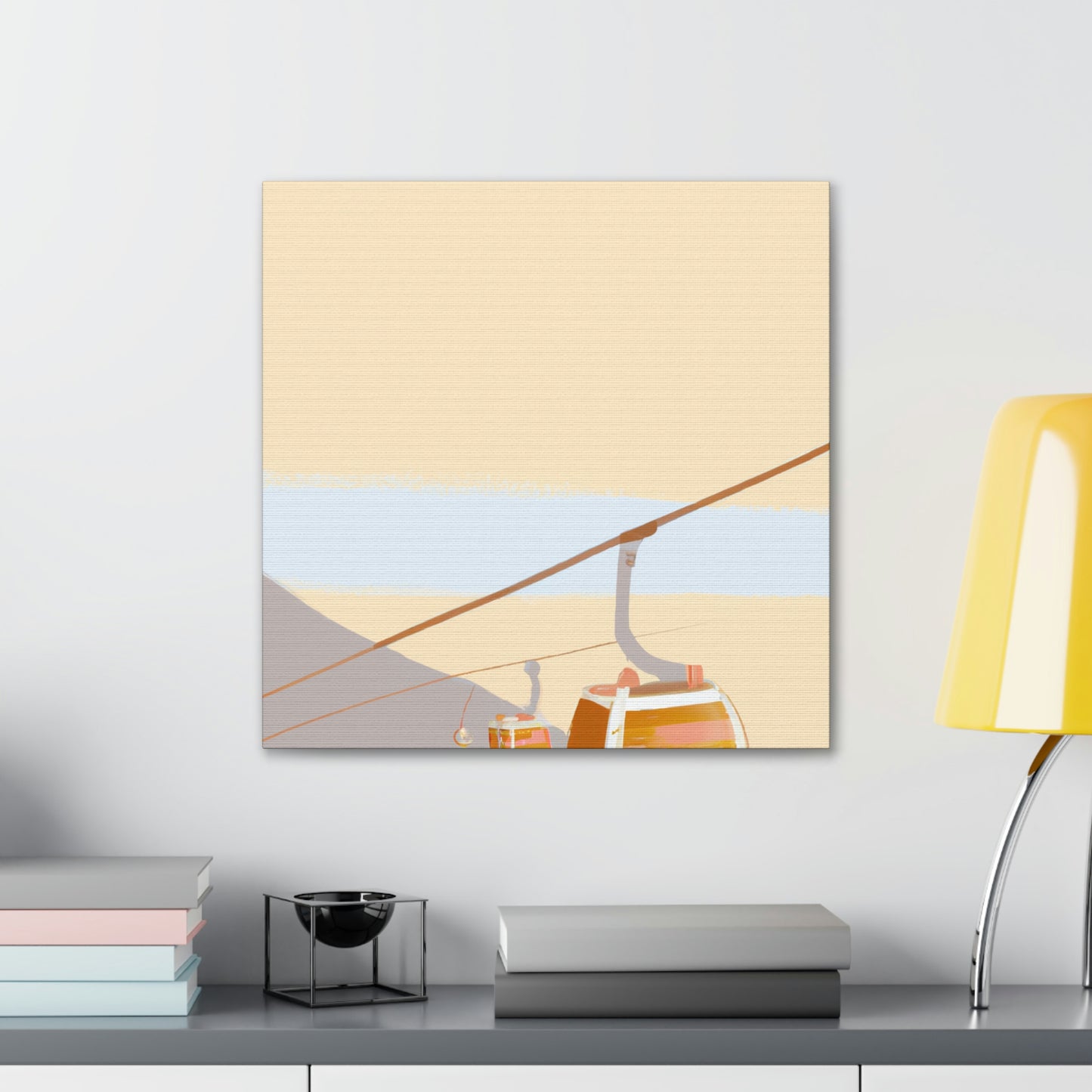 "Cable Car Minimalism" - Canvas