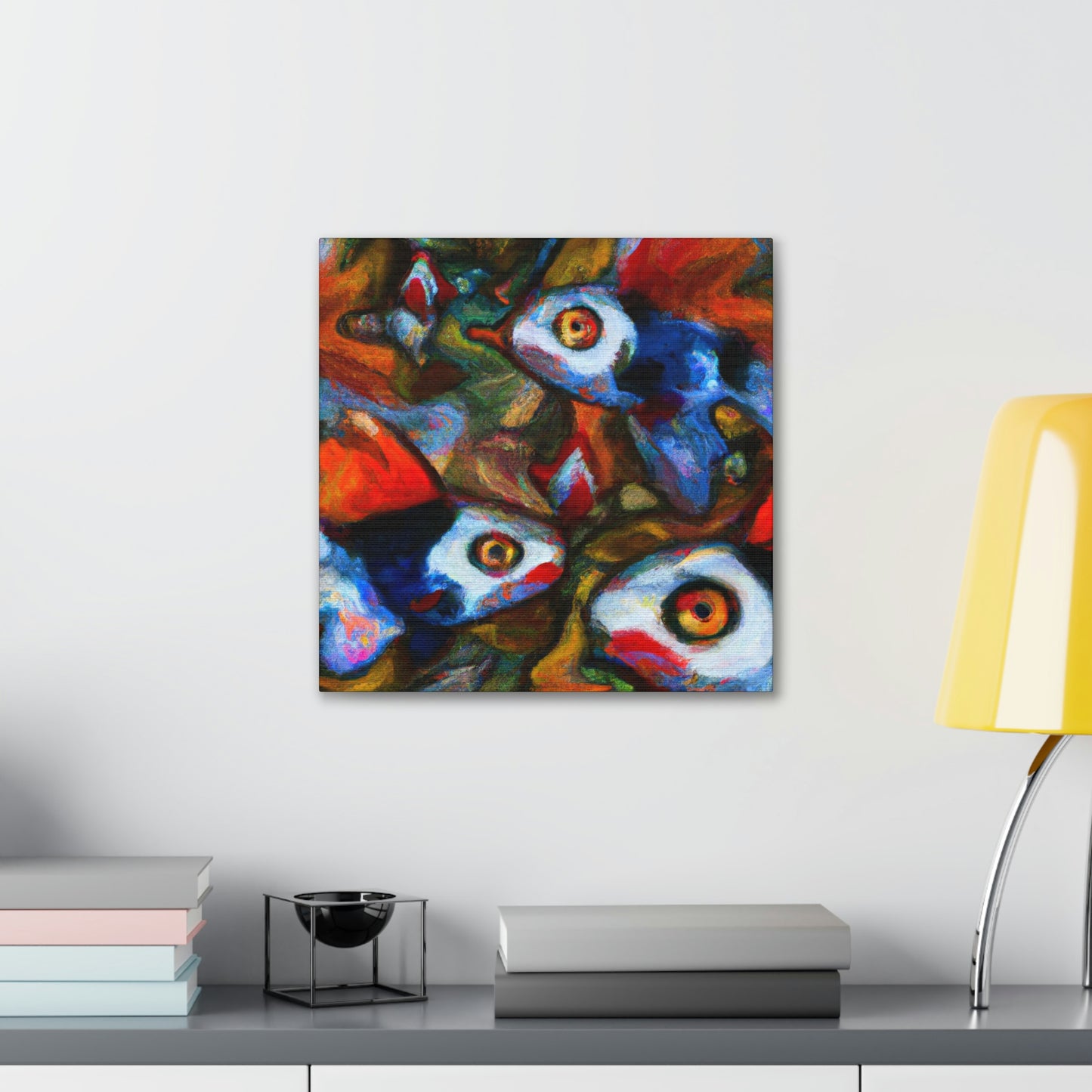 "Guppy in Expressionism" - Canvas