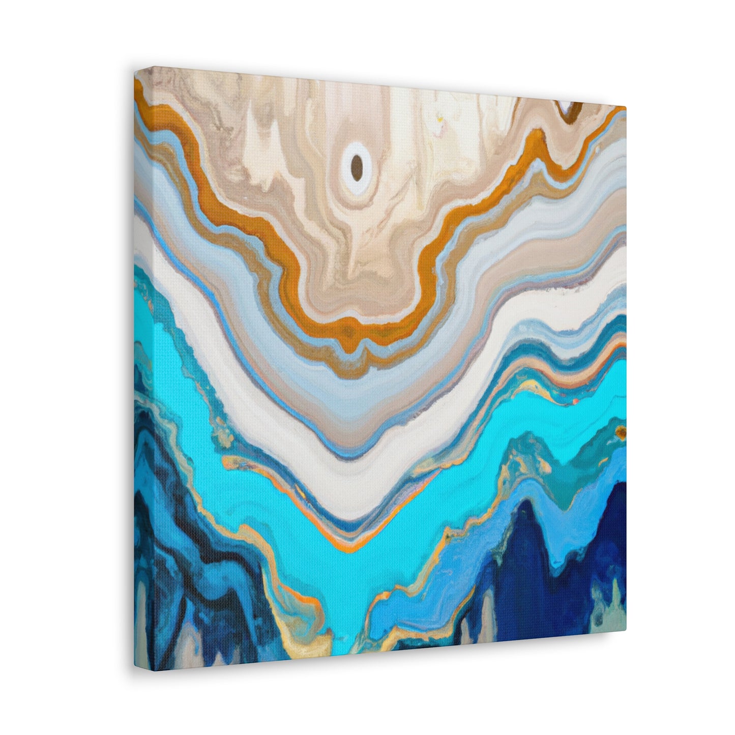 "Vibrant Sound Waves Dance" - Canvas