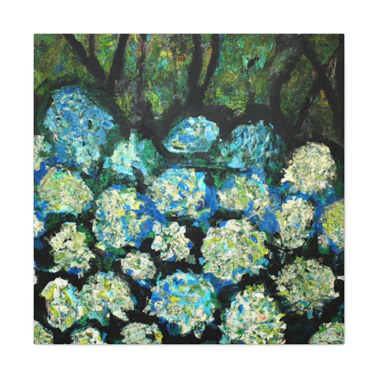 "Hydrangea Abstraction Bliss" - Canvas