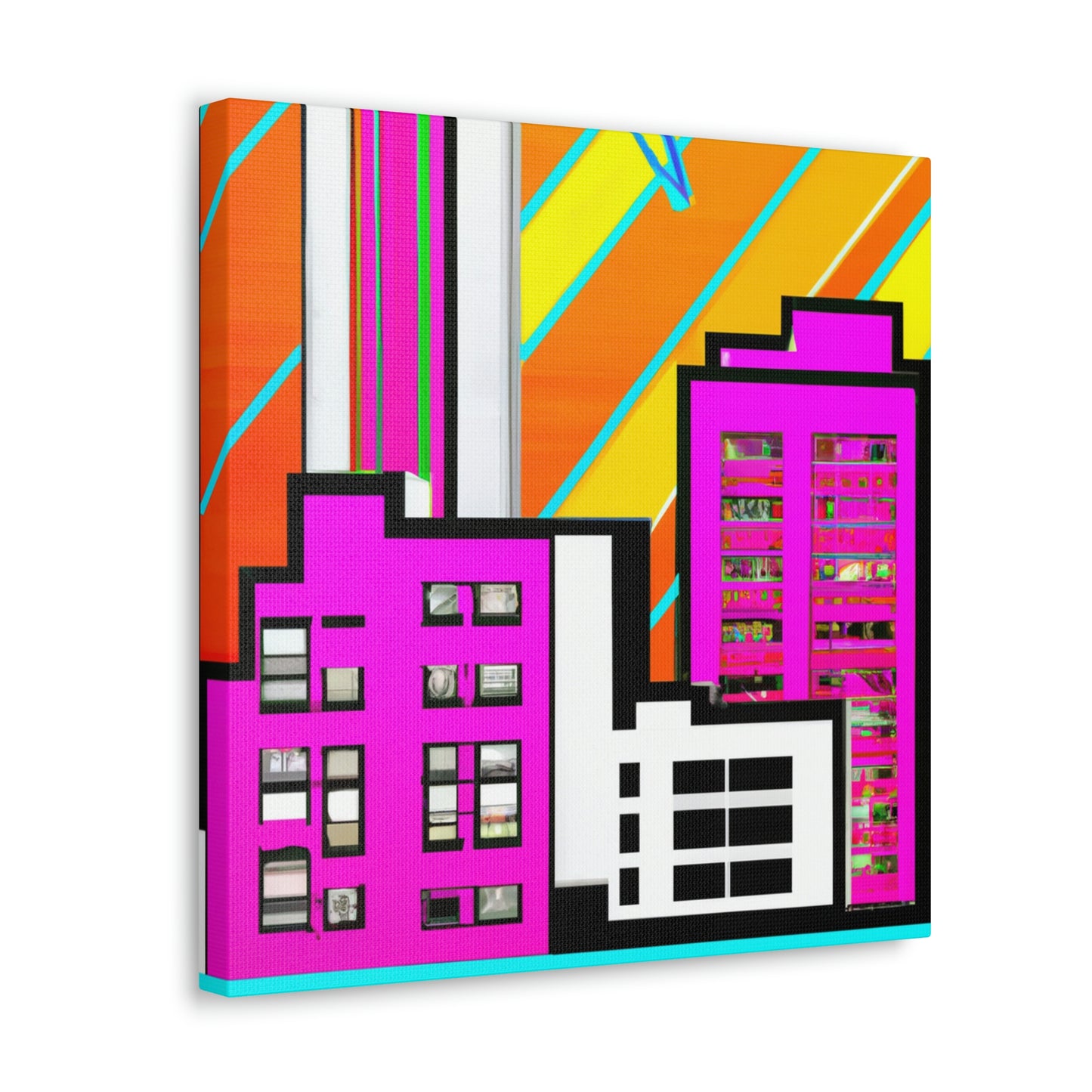 Modern Art Deco Delight - Canvas