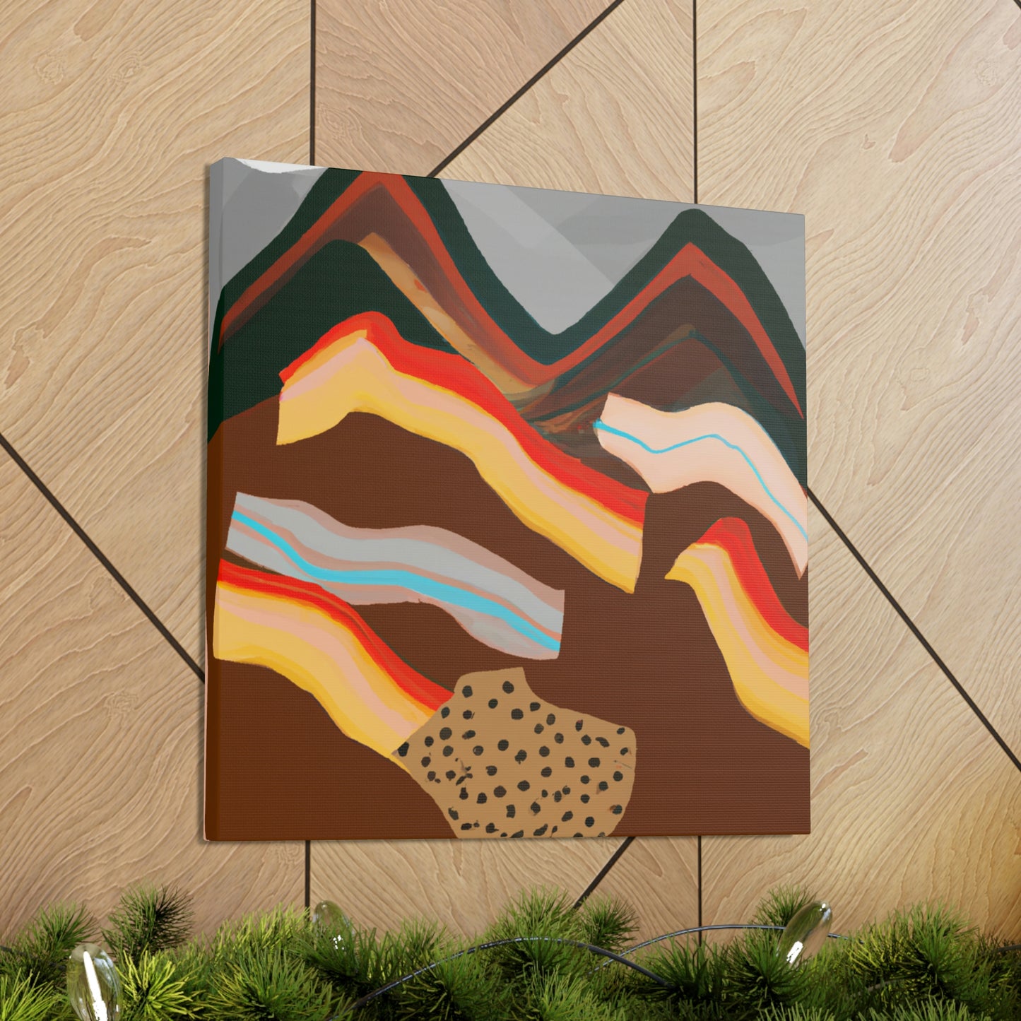 Mountainous Shadowscape. - Canvas