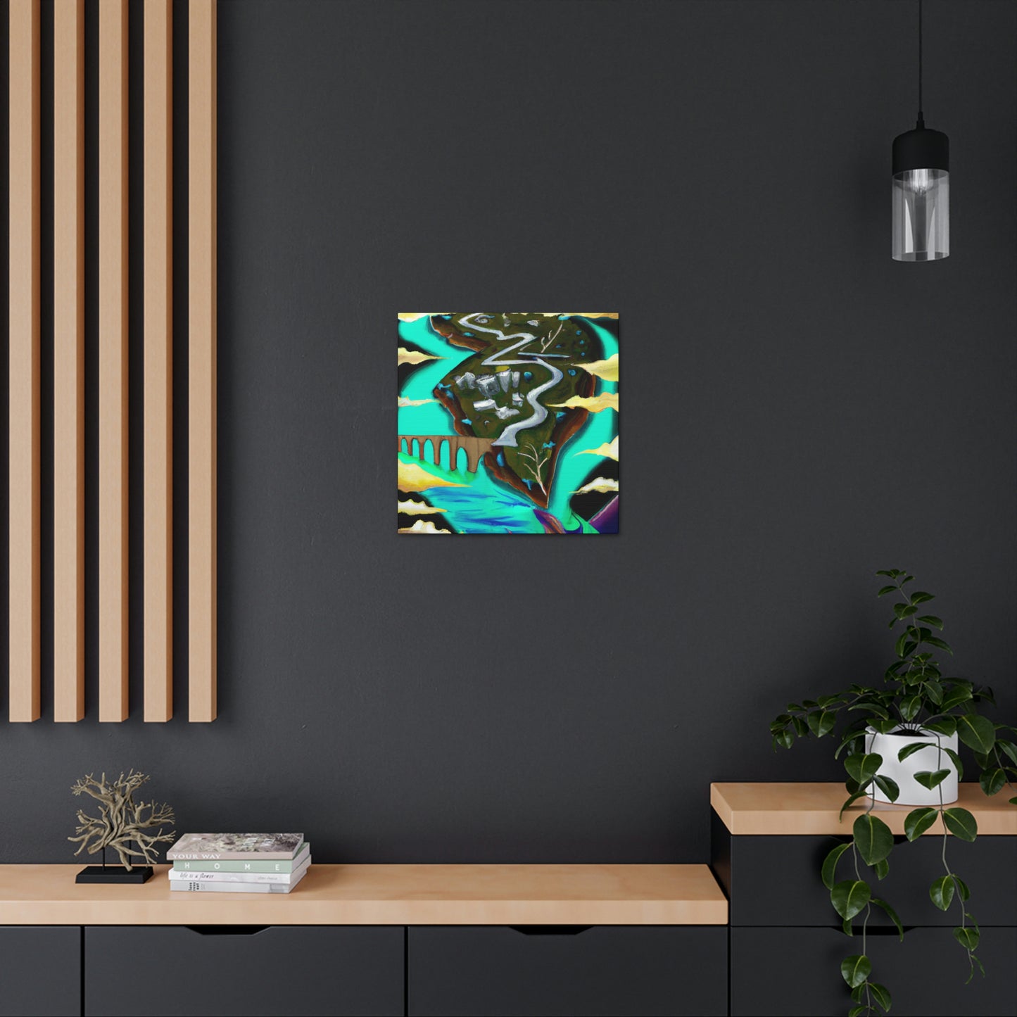 River's Surreal Journey - Canvas