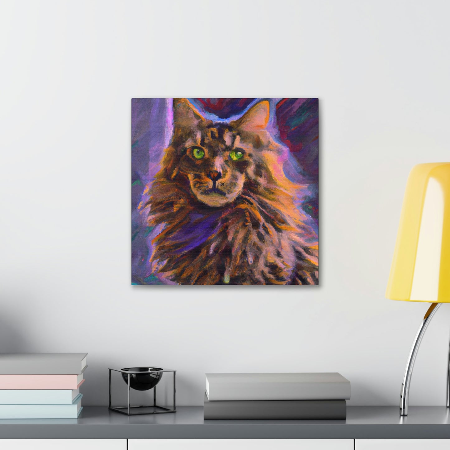 Fur of Maine Coon - Canvas