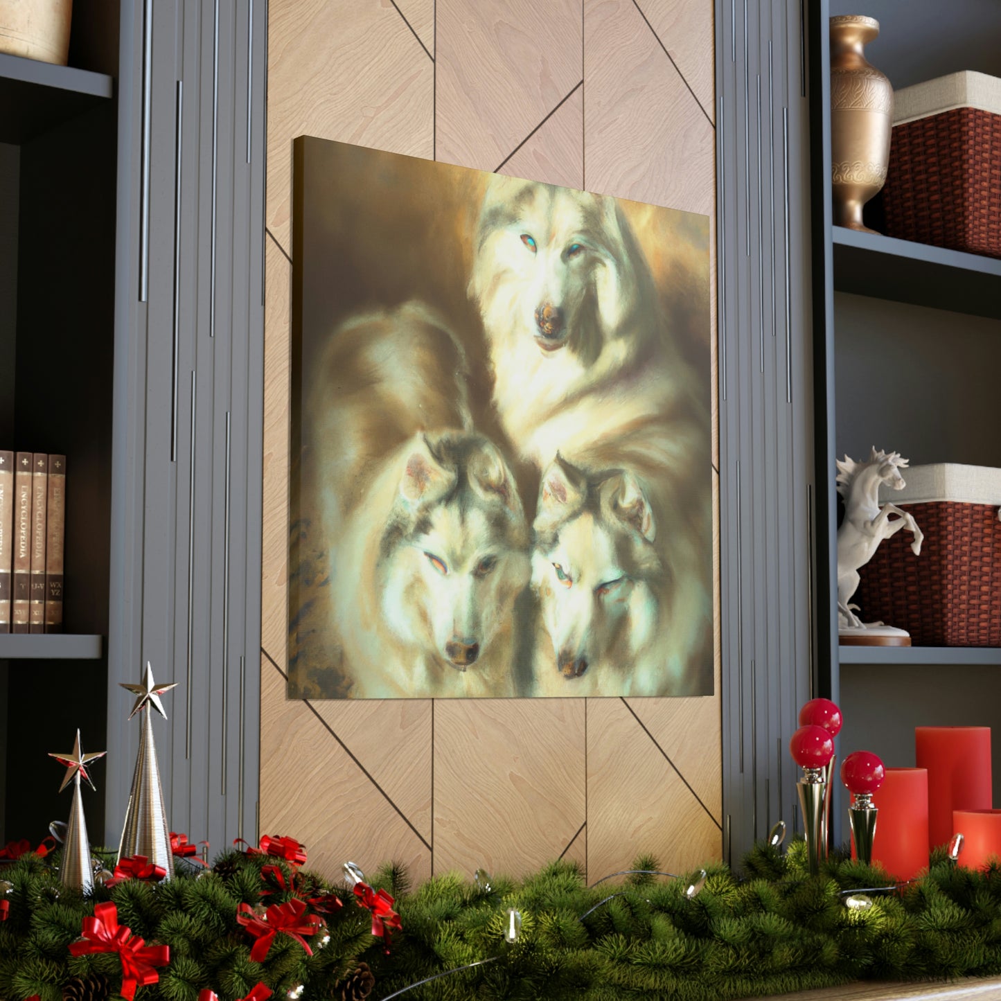 "Frosty Siberian Husky" - Canvas