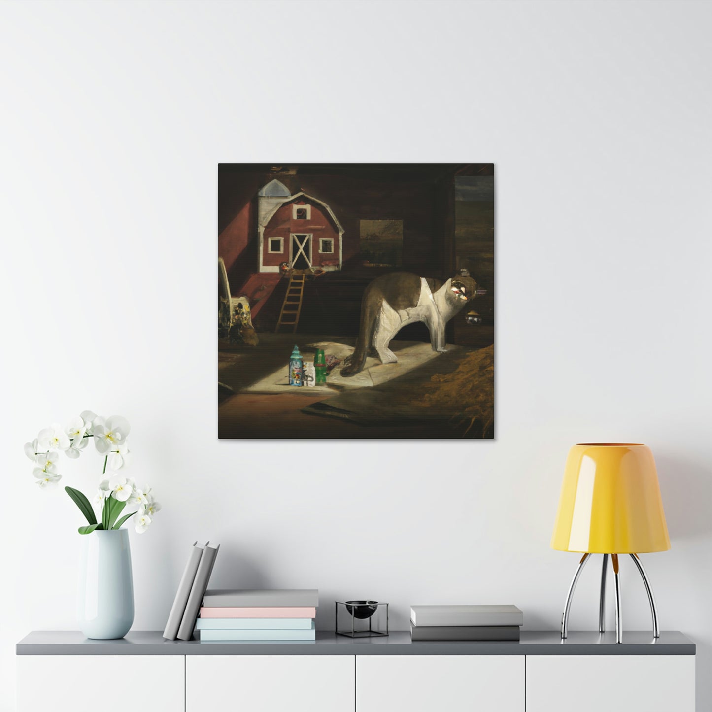 Barn Cat's Dreamscape - Canvas