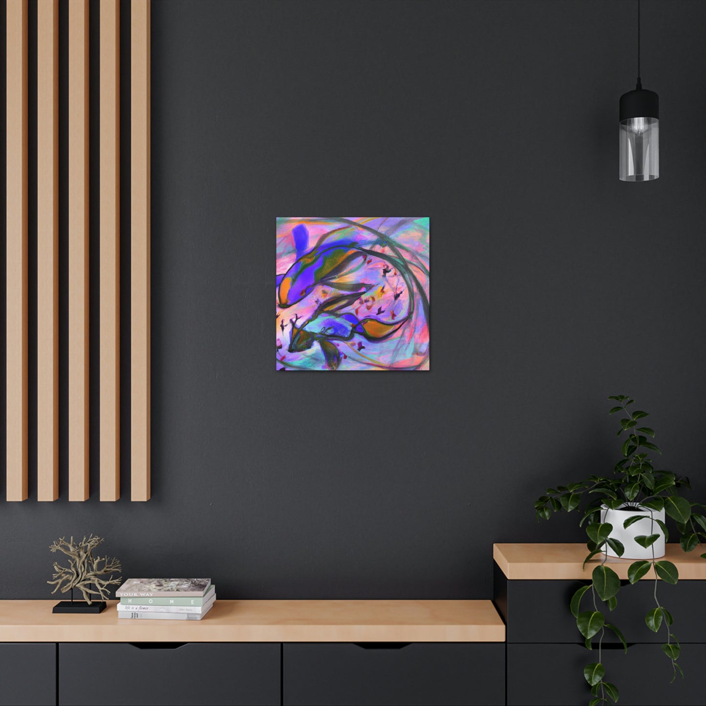 Guppy Abstract Reflection - Canvas