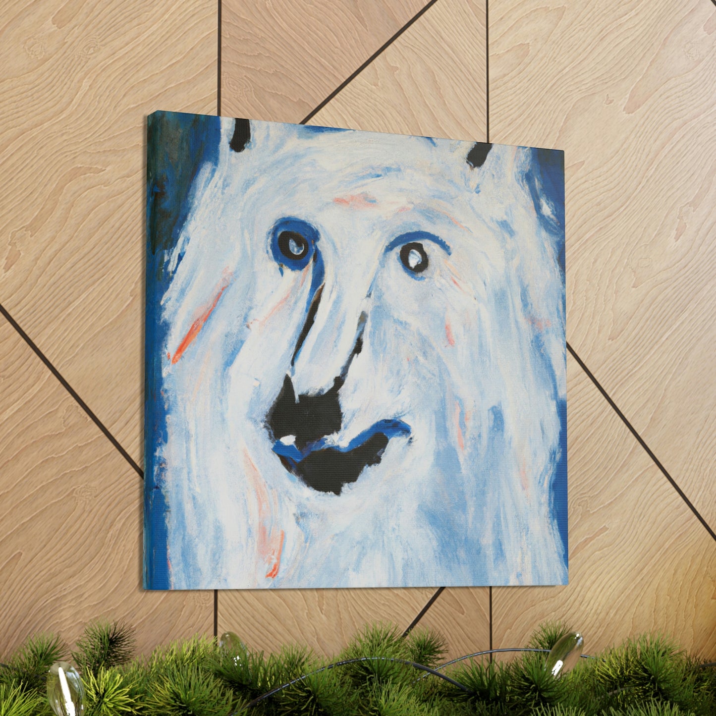 "Arctic Wolf's Silence" - Canvas