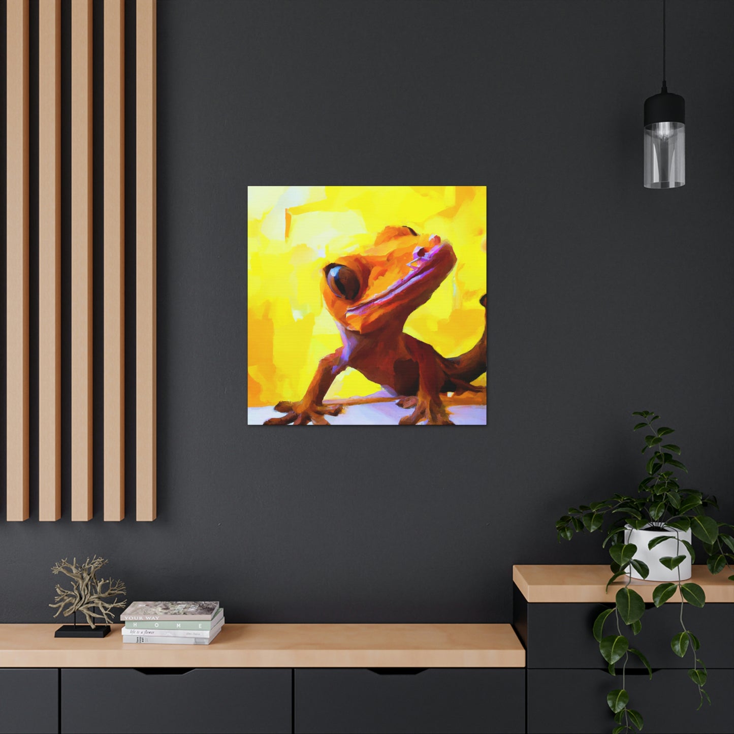 Gecko's Surreal Dream - Canvas