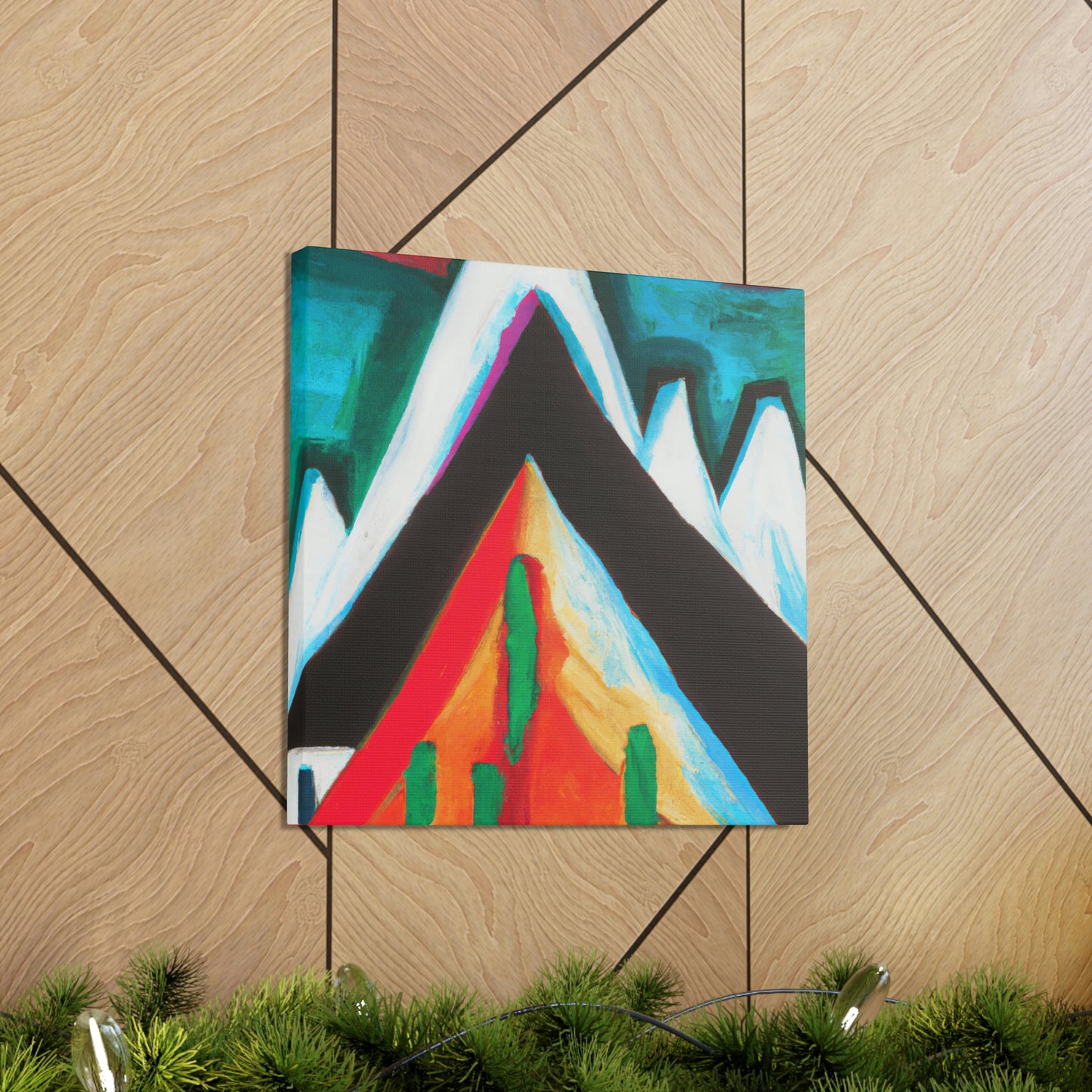 Mountain Abstract Expressionism - Canvas