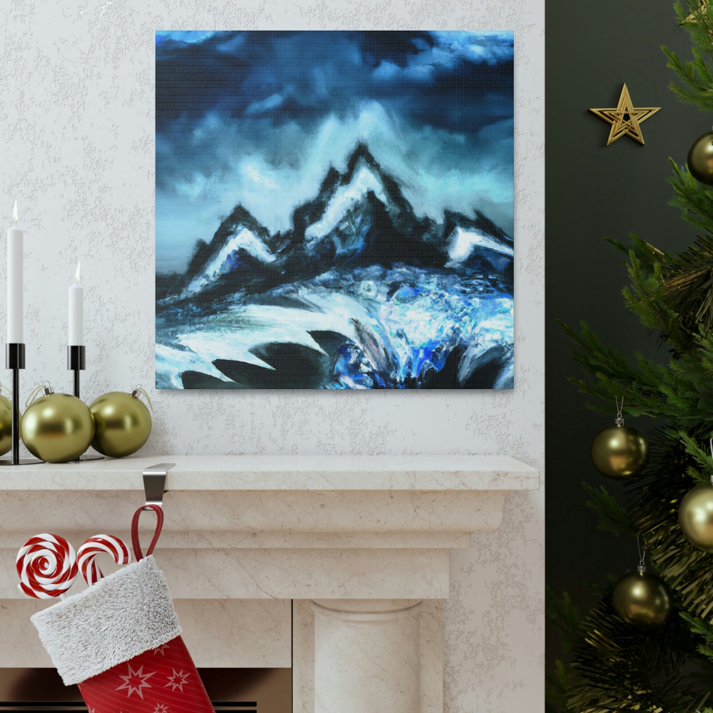 "Snowy Mountain Majesty" - Canvas