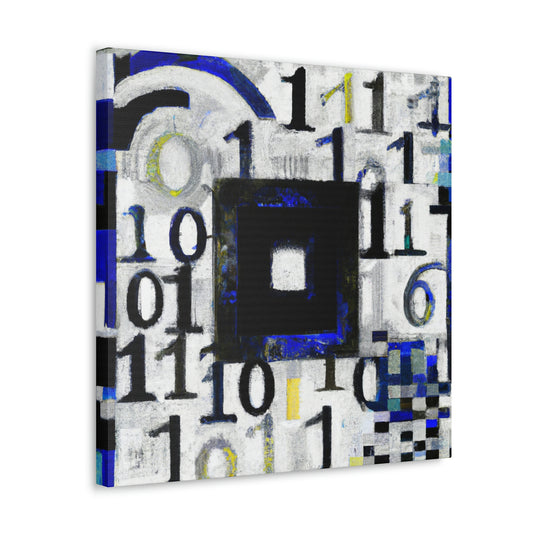 "Digital Codes in Impressionism" - Canvas