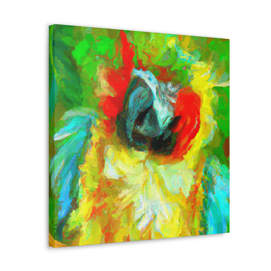 Parrots in Sunrise Hues - Canvas