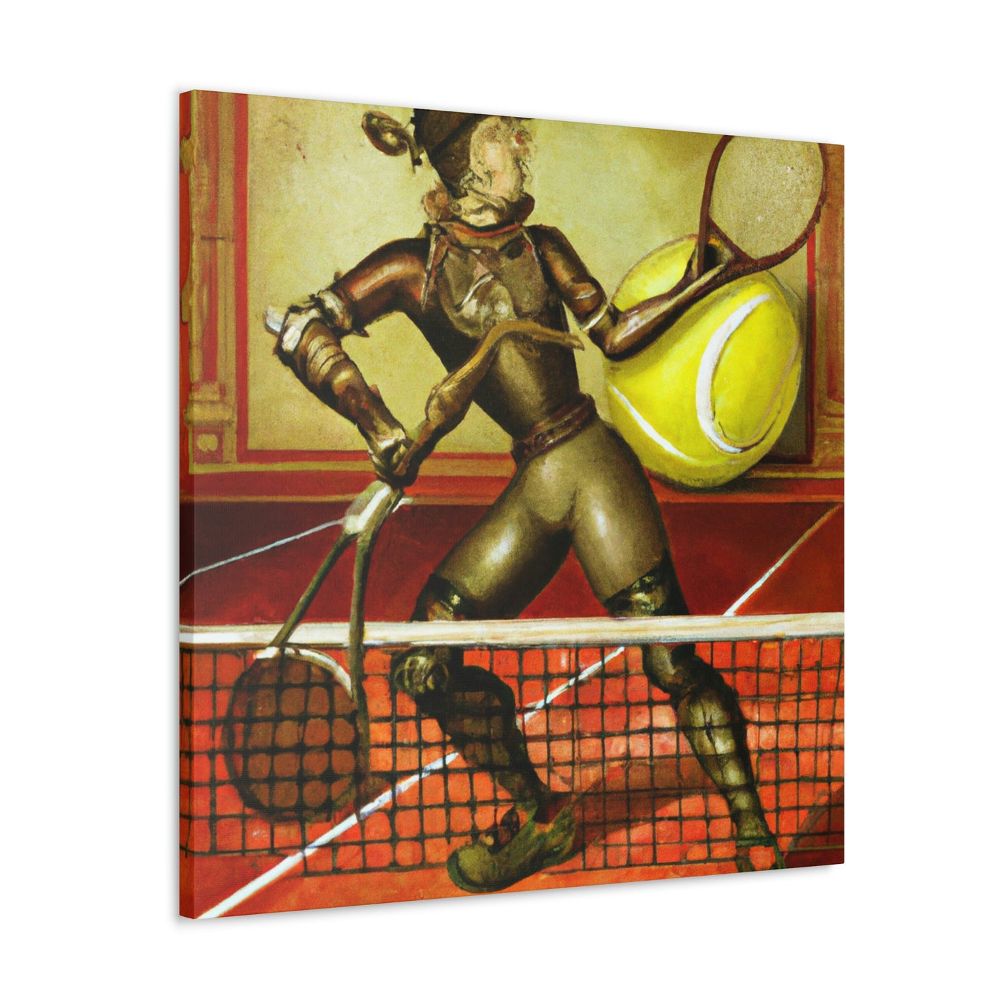 Tennis with Clockwork Gears - Canvas