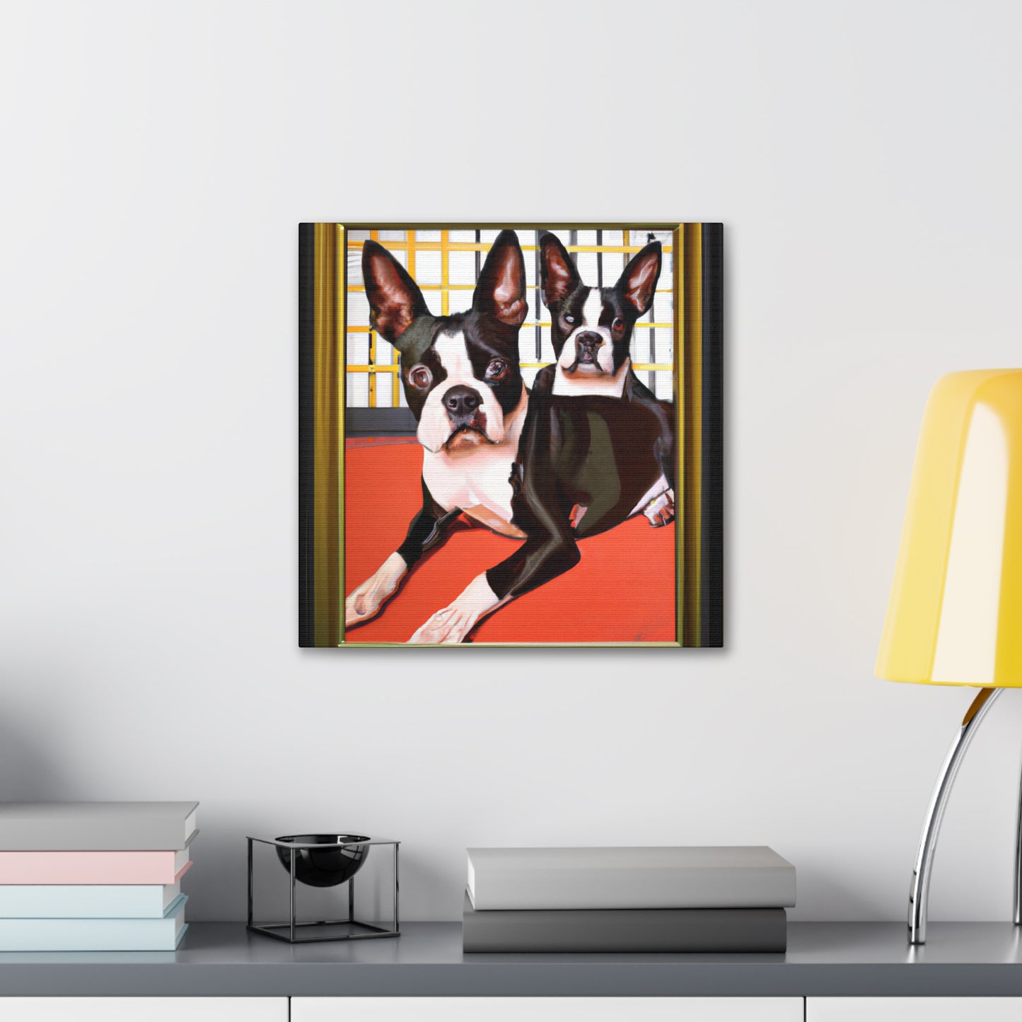 "Boston Terrier Brilliance" - Canvas