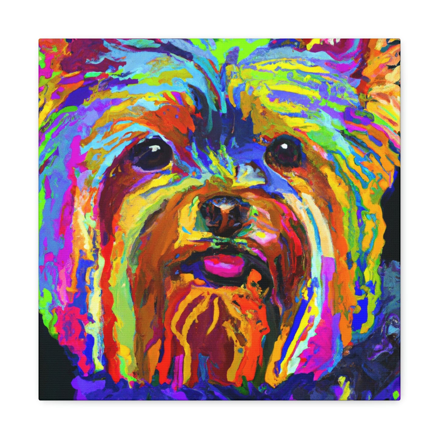 "Yorkshire Terrier Fauvism" - Canvas