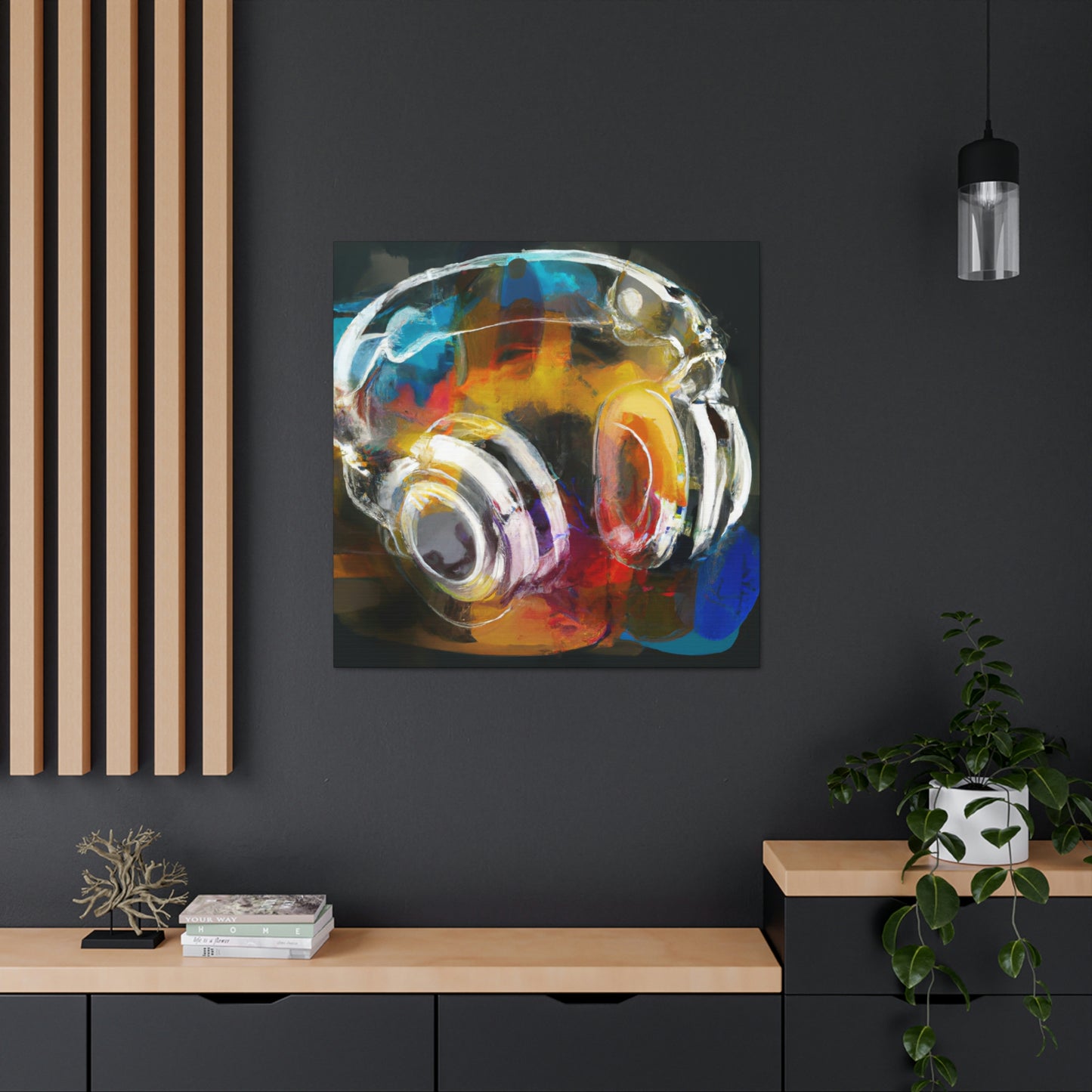 "Headphone Music Dreaming" - Canvas