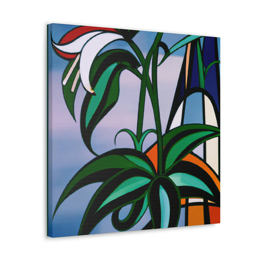 "Lily in Art Deco" - Canvas