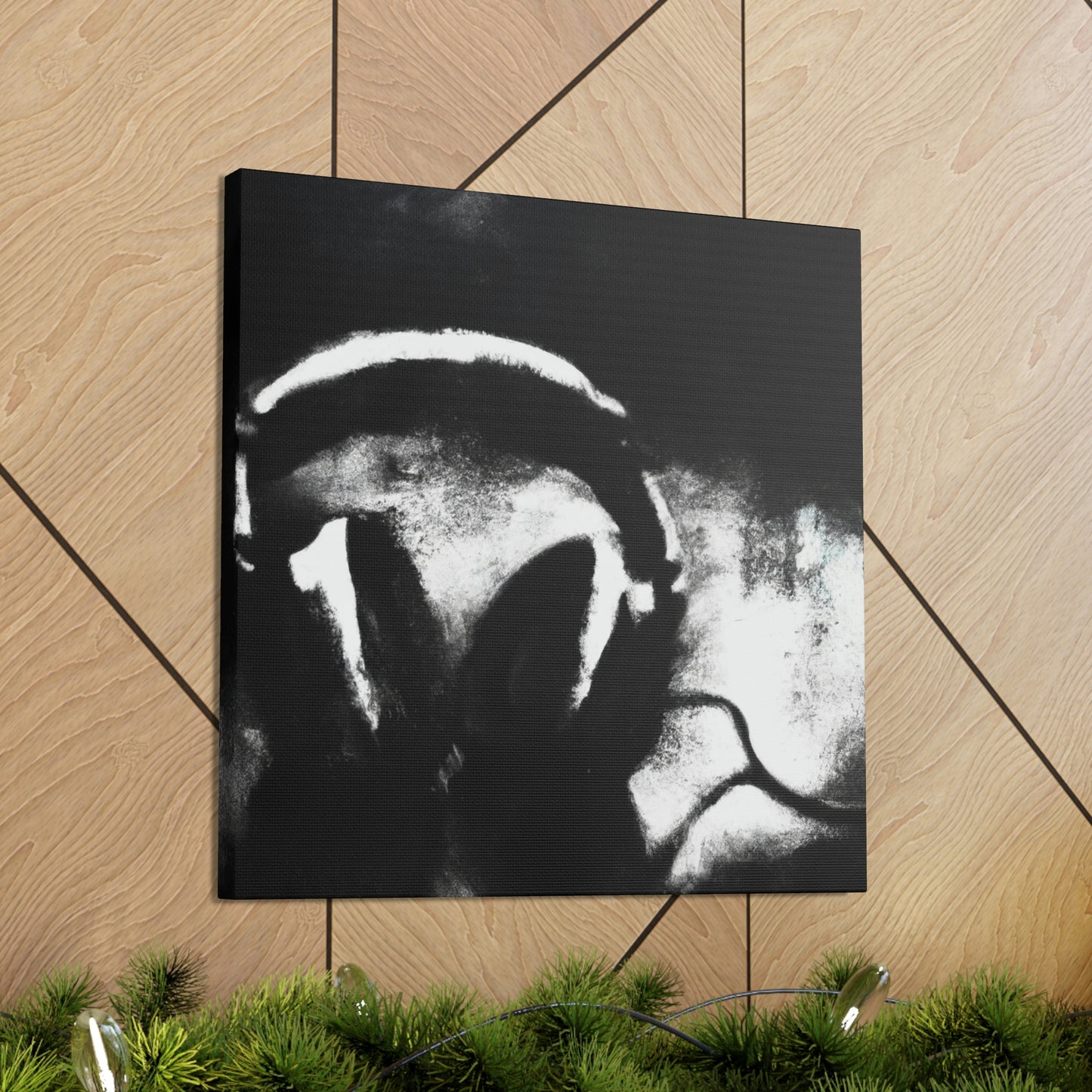 "Reclined Headphone Meditation" - Canvas