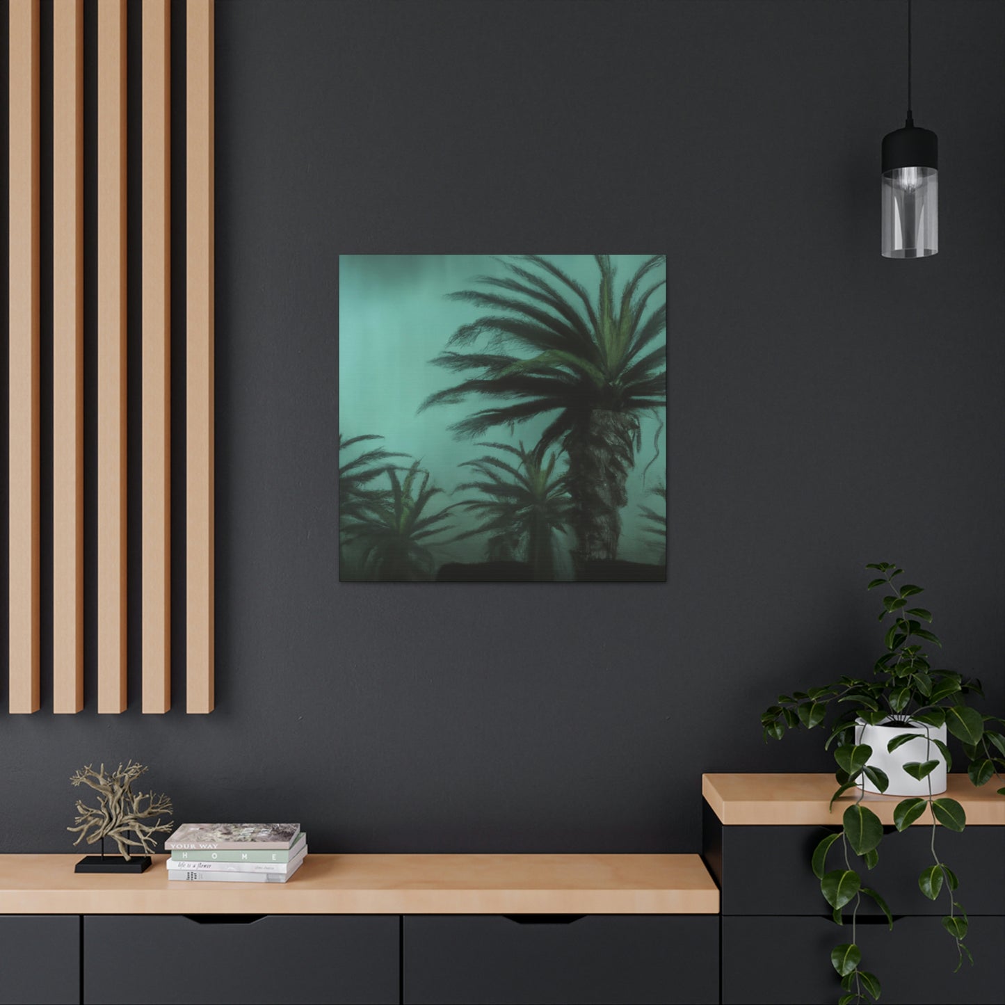 "Abstracted Palm Reflection" - Canvas