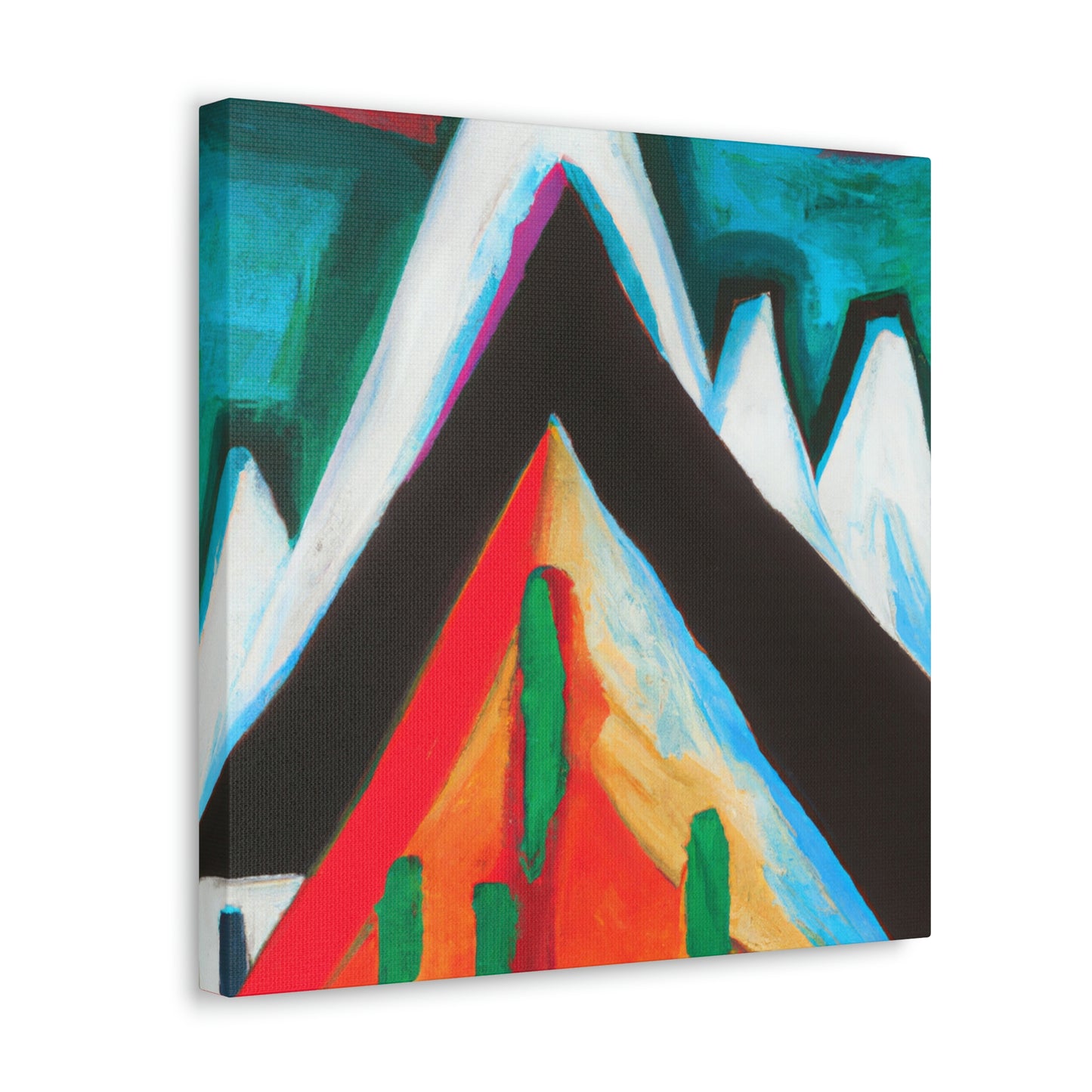 Mountain Abstract Expressionism - Canvas