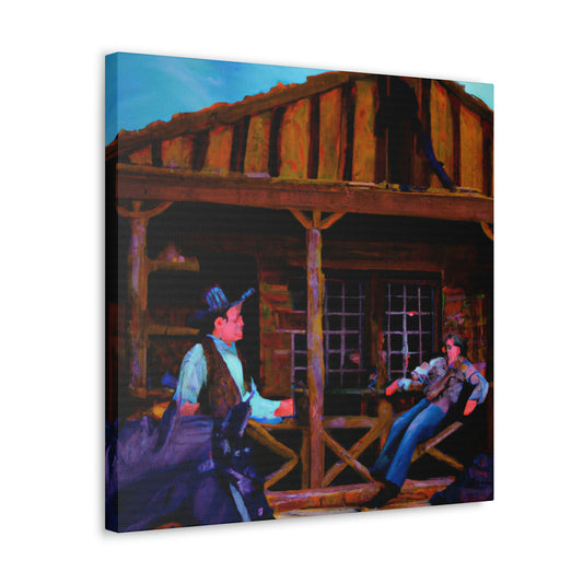 "Saloon Life Scene" - Canvas