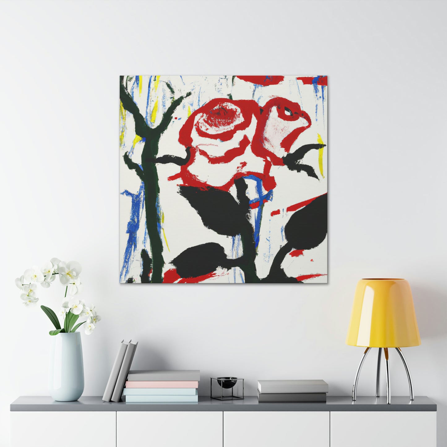 "Rose in Expressionism" - Canvas