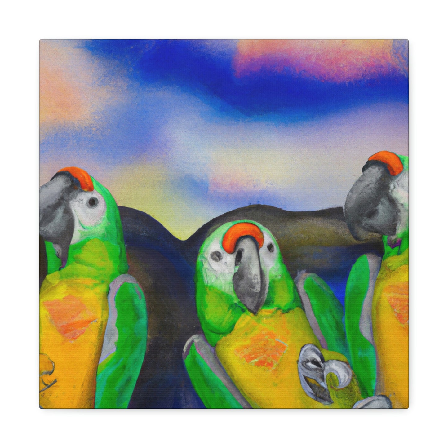 Parrots of Paradise Surreal - Canvas