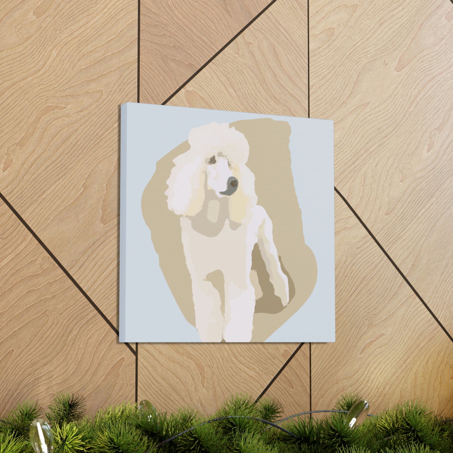 "Poodle in Minimalism" - Canvas