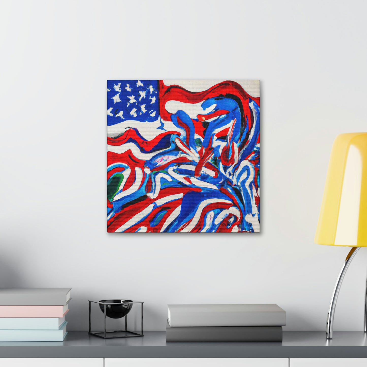 "Flag of Dreams Unfurled" - Canvas