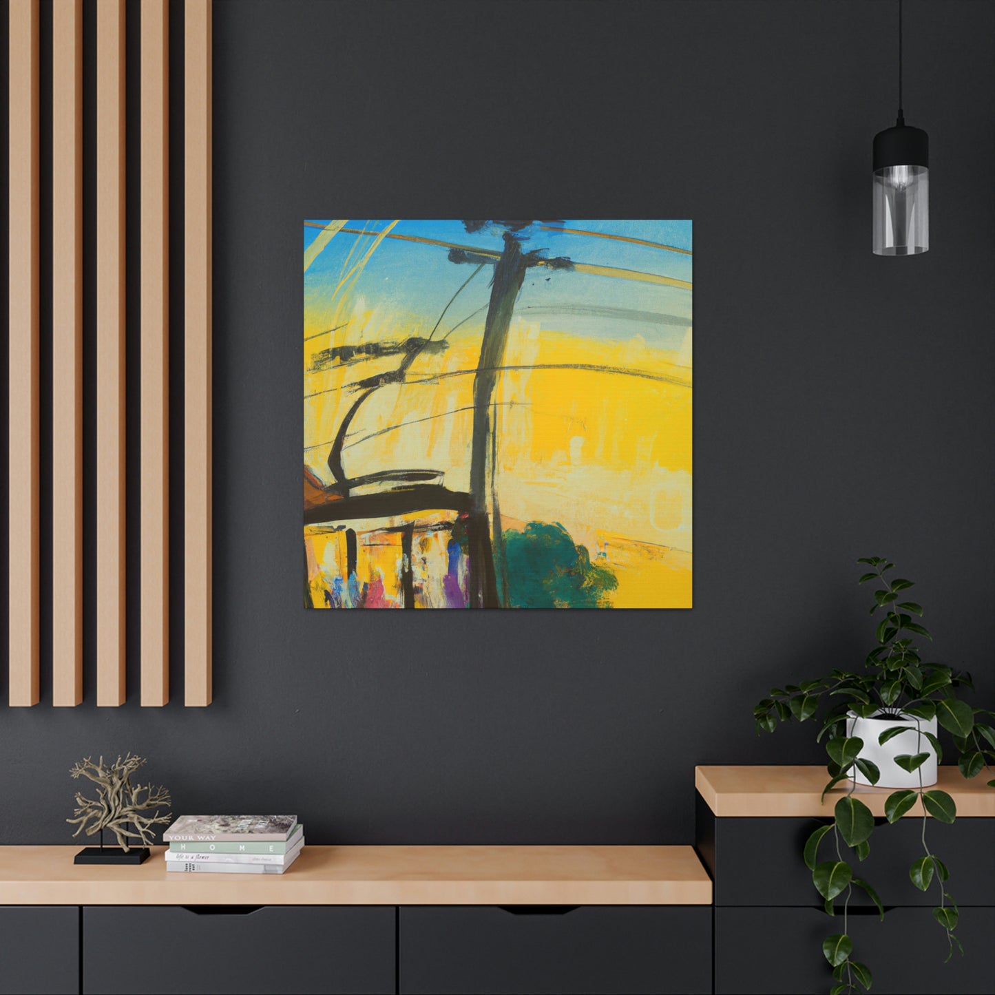 "Cable Car Expressionsim" - Canvas