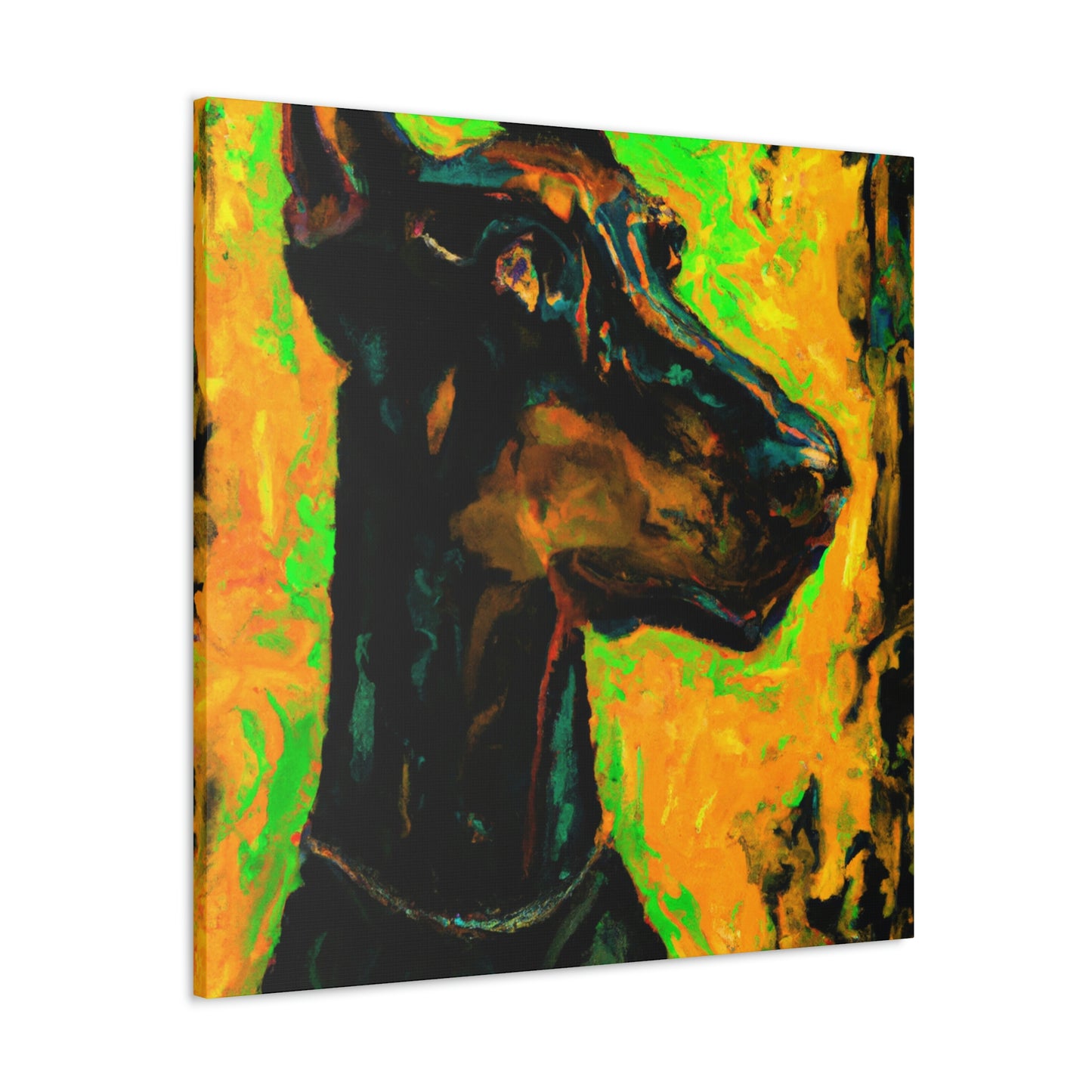 Doberman in Expressionism - Canvas