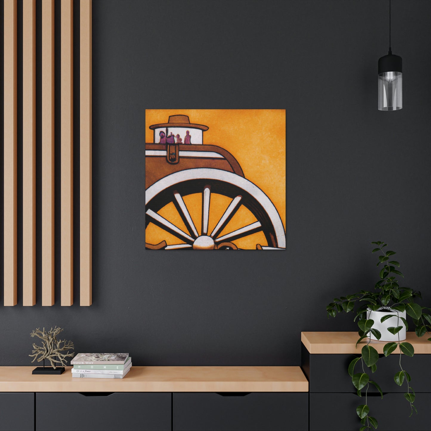 "Wagon Journey Homeward" - Canvas