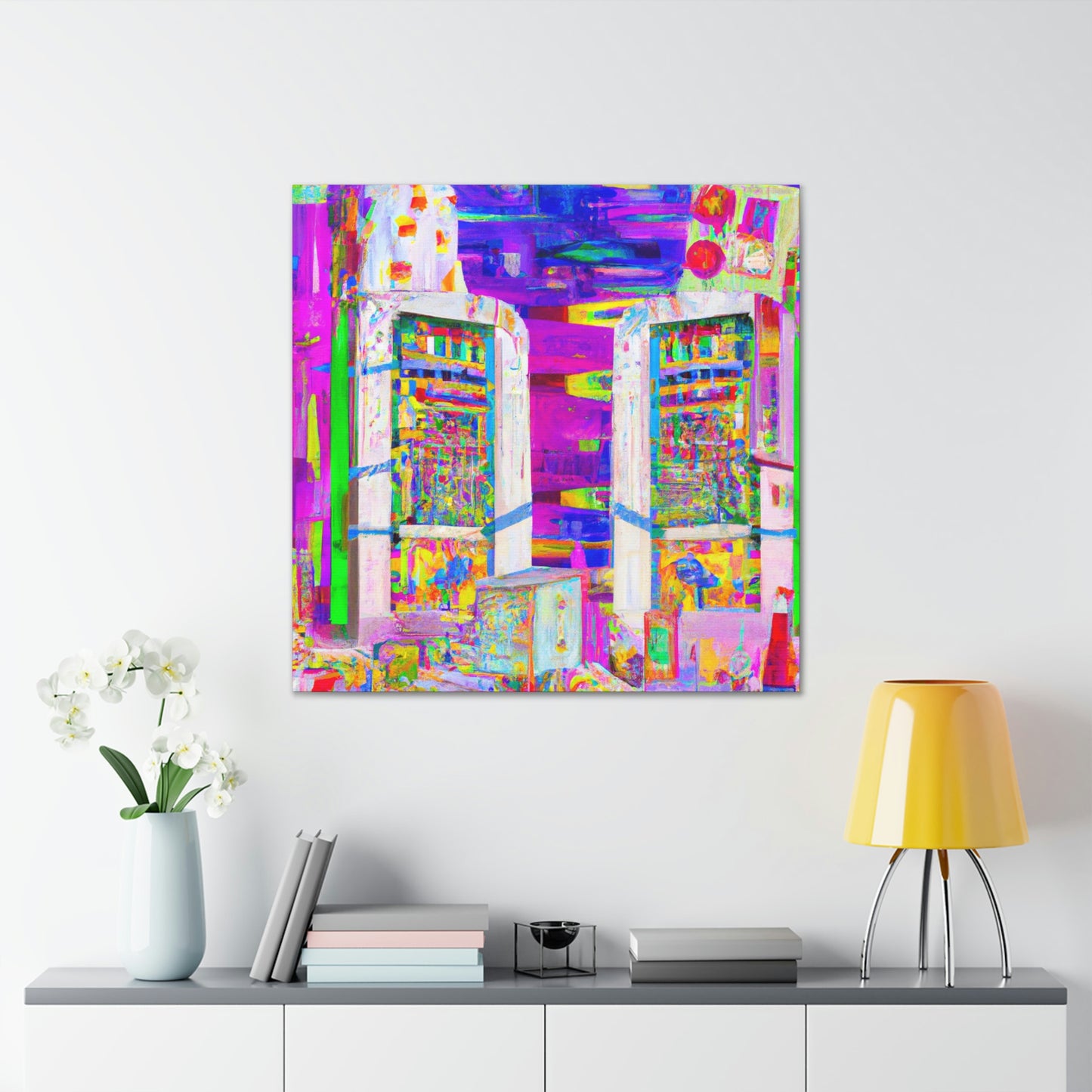 "Servers in Fauvism" - Canvas