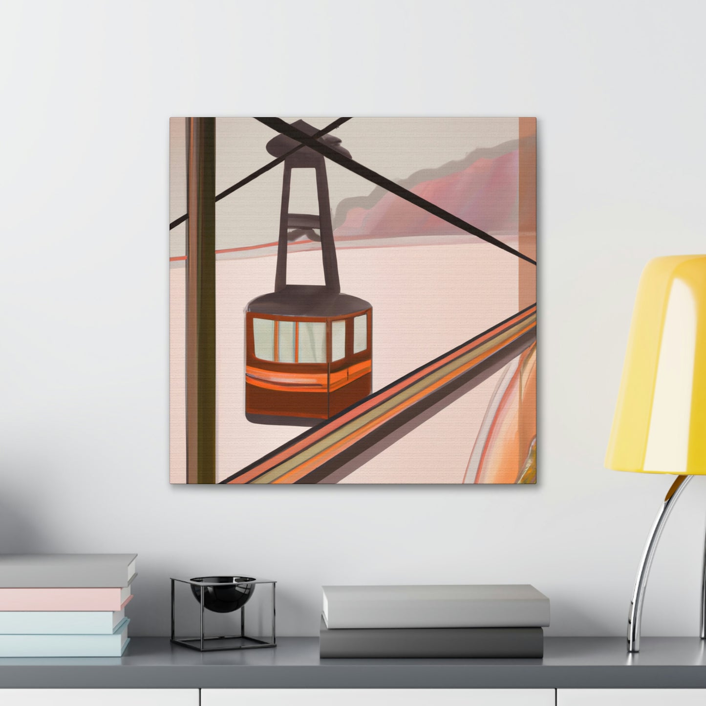 "Cable Car Dreams 1920s" - Canvas