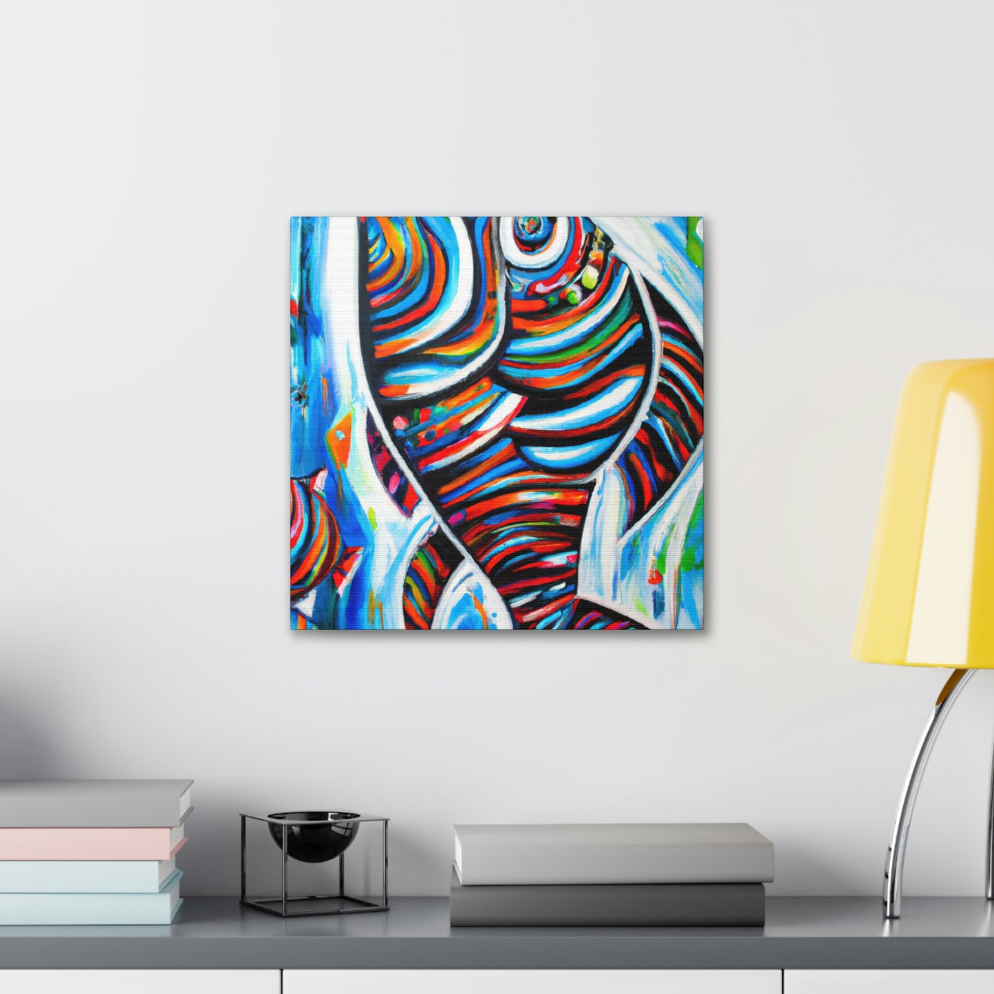 "Fish in Swirling Colors" - Canvas