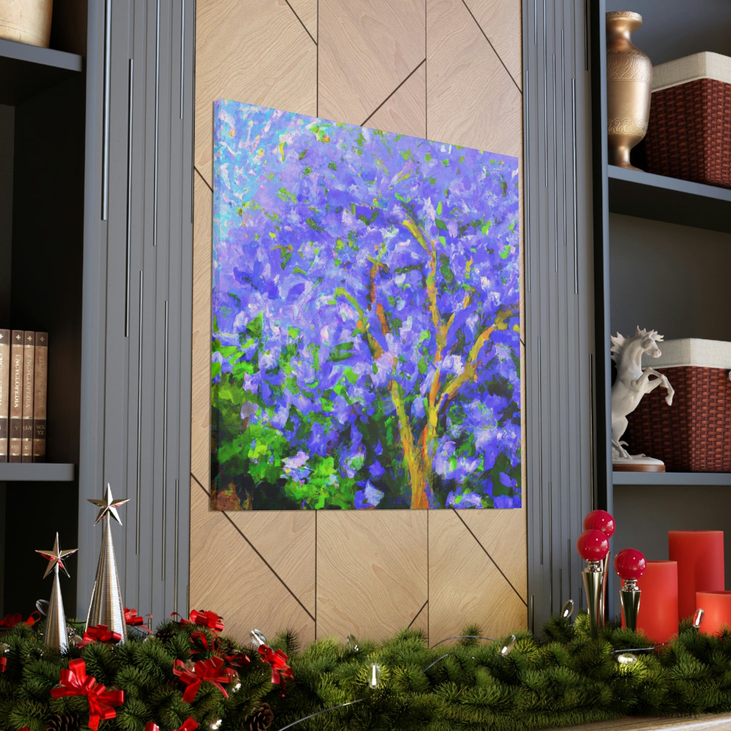 Jacaranda Tree Reflection - Canvas