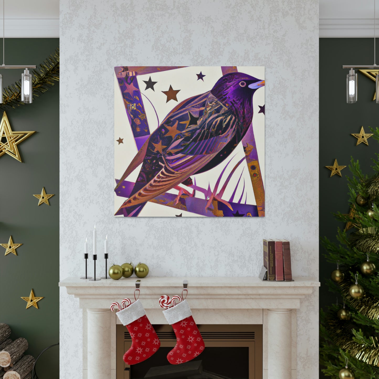 "Starling Art Deco Dream" - Canvas