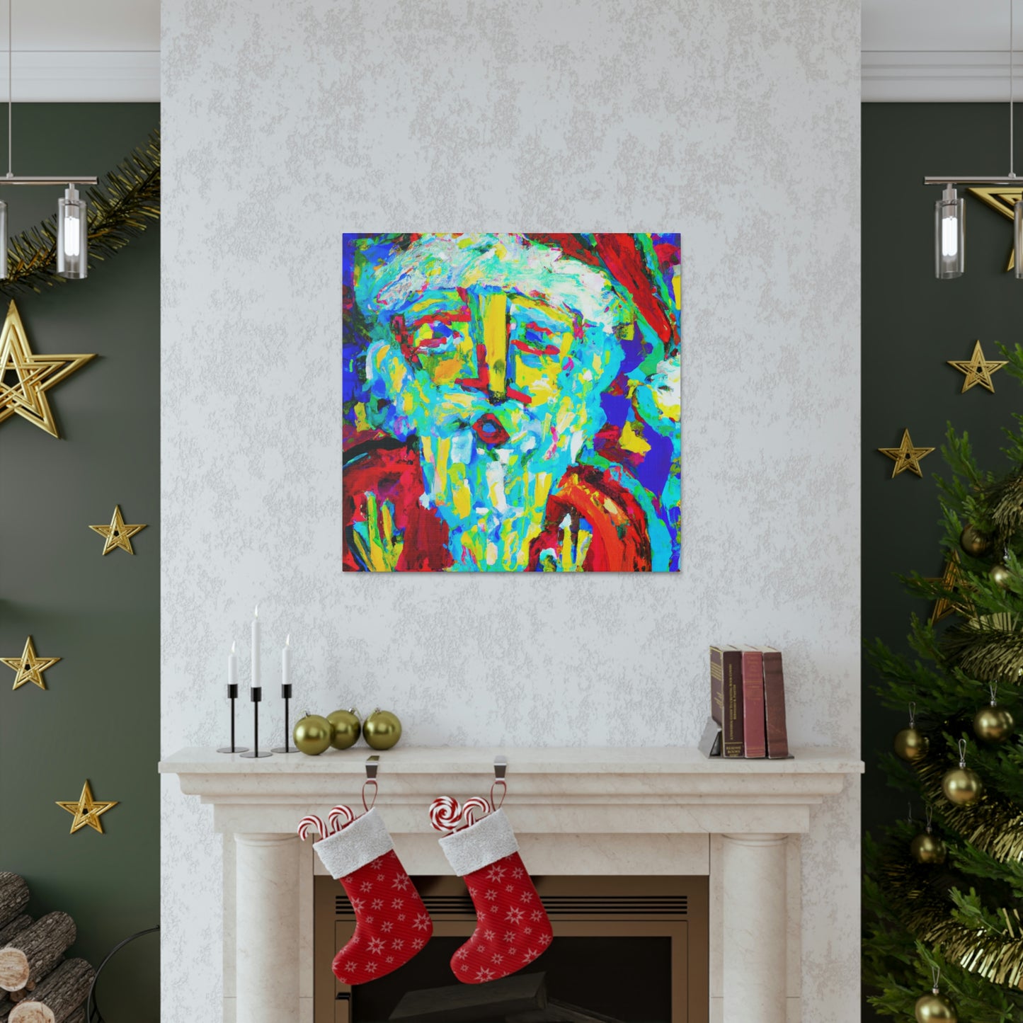 Santa in Expressionism - Canvas