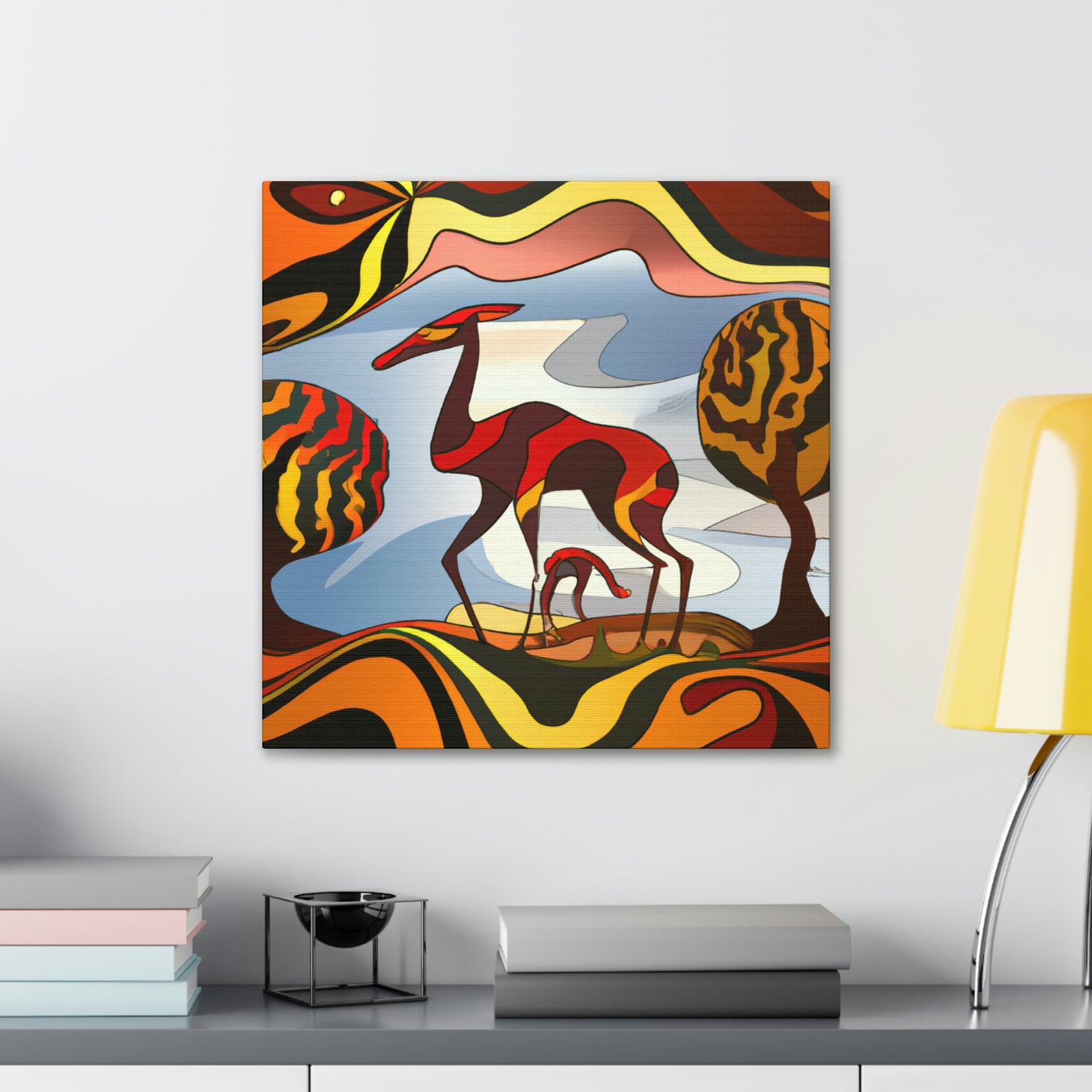 "Antelope in Art Deco" - Canvas