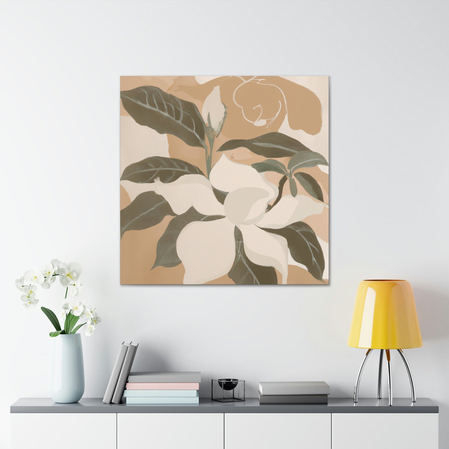 "Gardenia Perfumed Petals" - Canvas