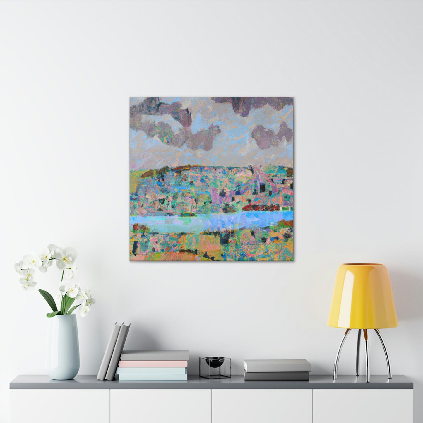 "Lakeside Abstraction Expression" - Canvas