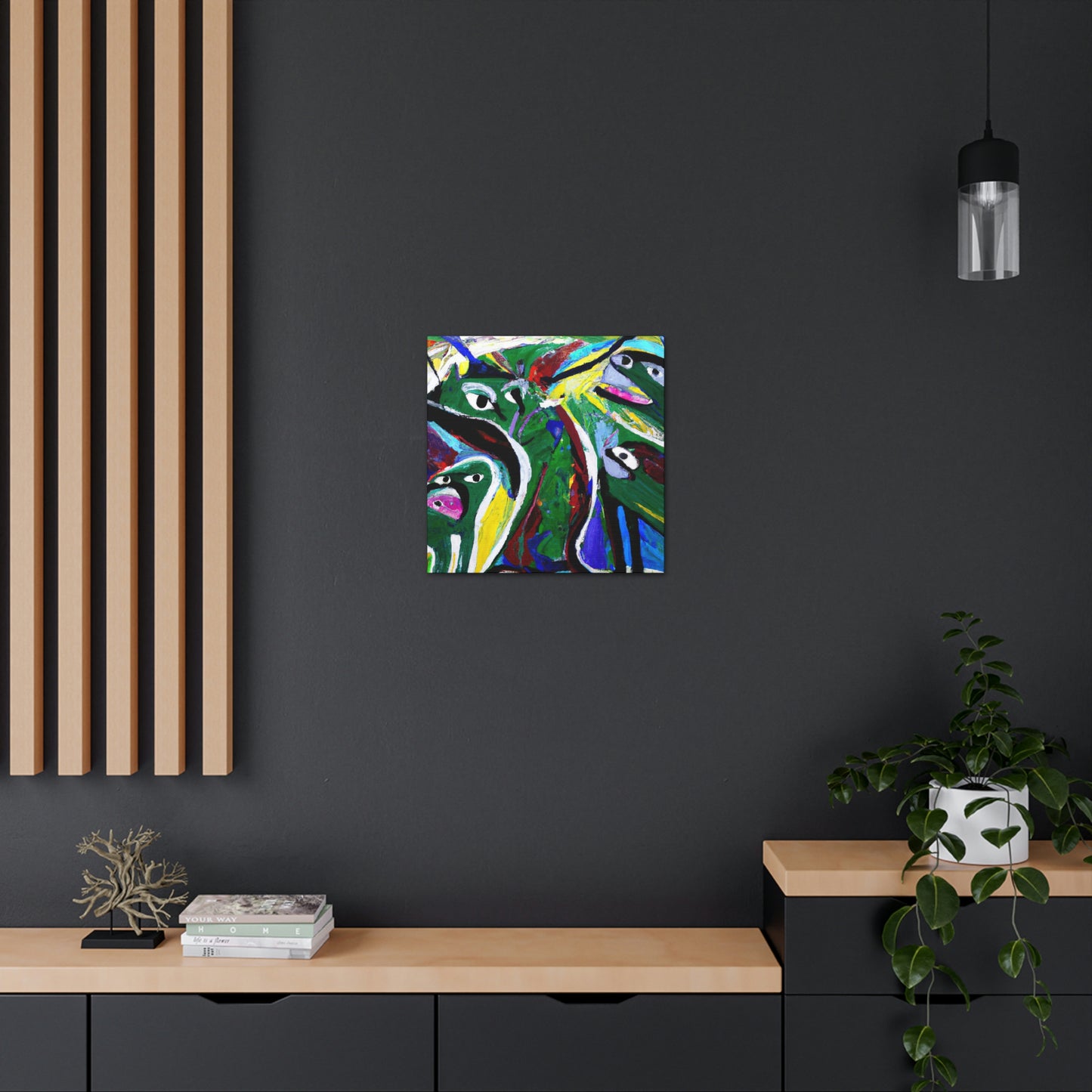 Otters in Abstraction - Canvas