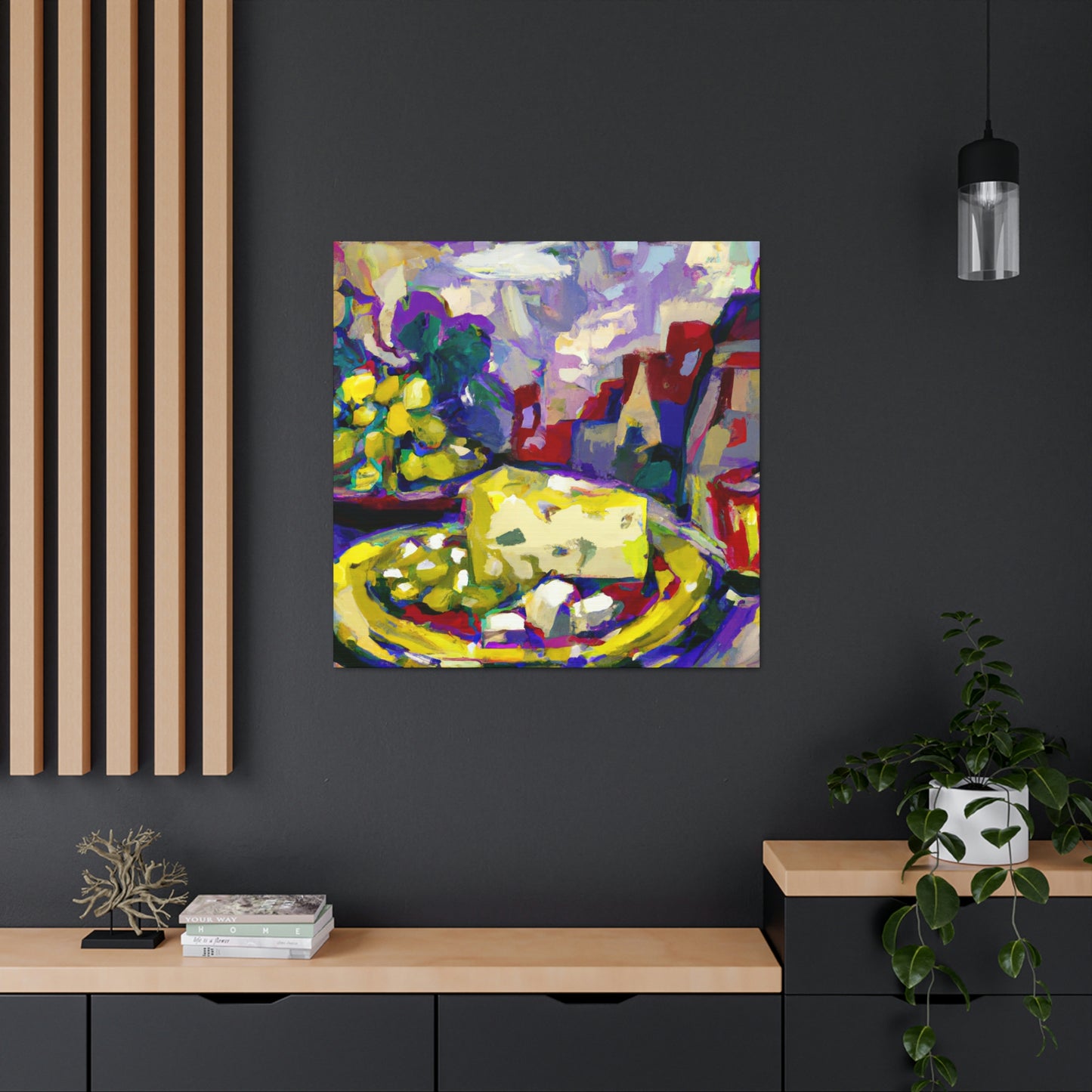 Cheese and Grapes Abound - Canvas