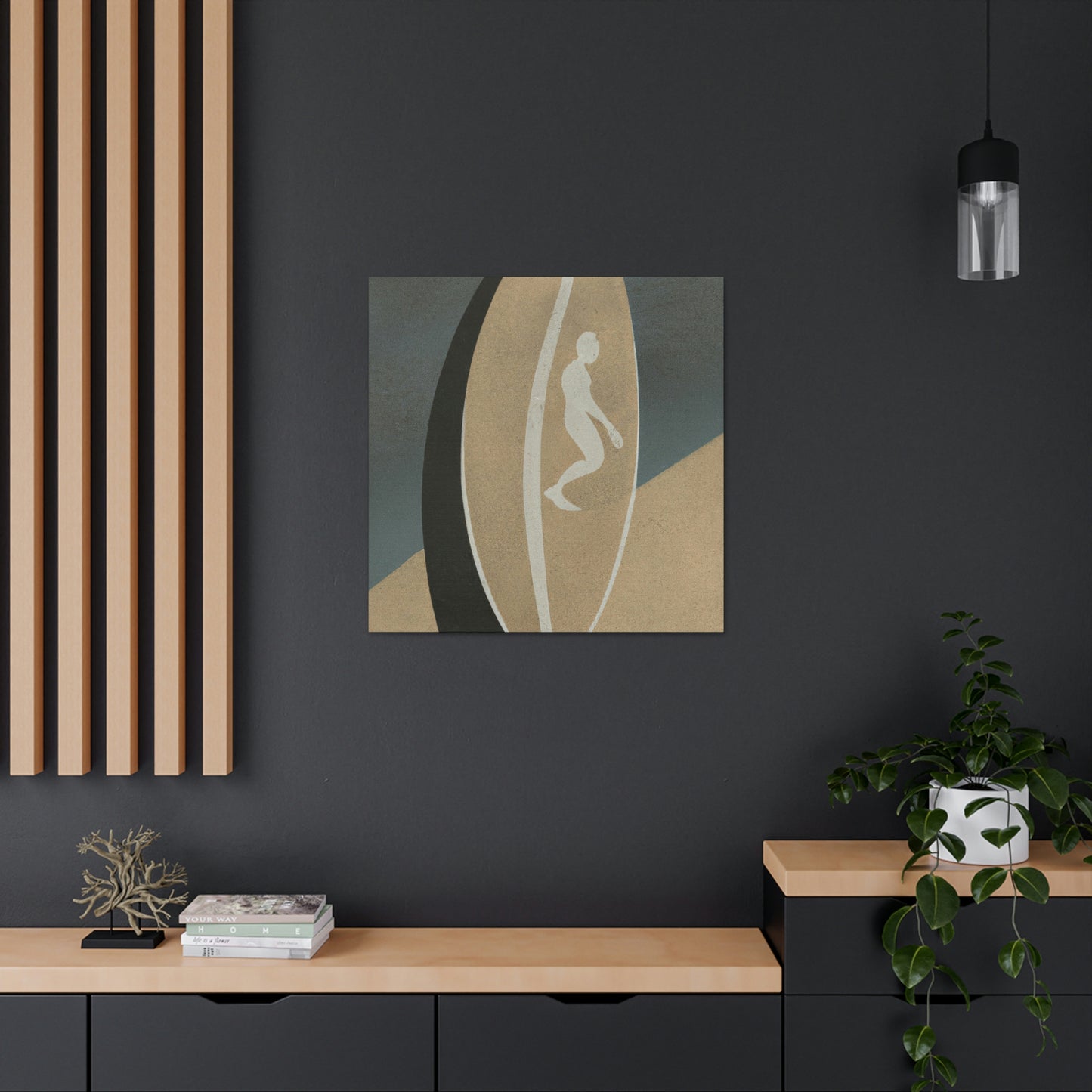 Surfing in Simplicity - Canvas